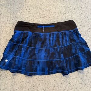 Lululemon Athletica Blue Skater Mini Skirt